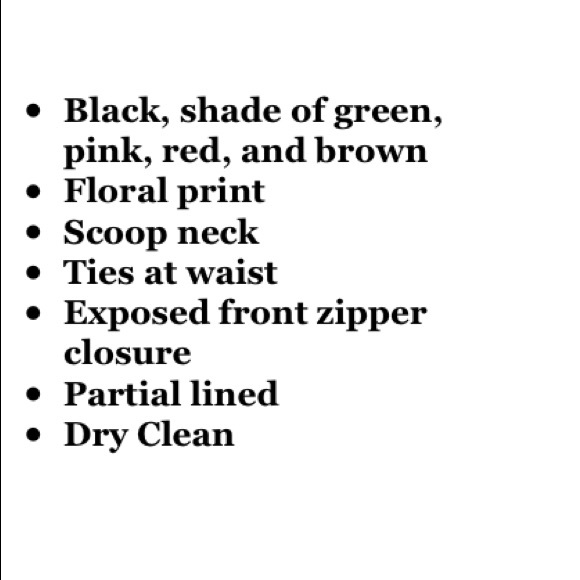 ❌SOLD❌Betsey Johnson Collection Floral Silk Dress - Picture 8 of 8